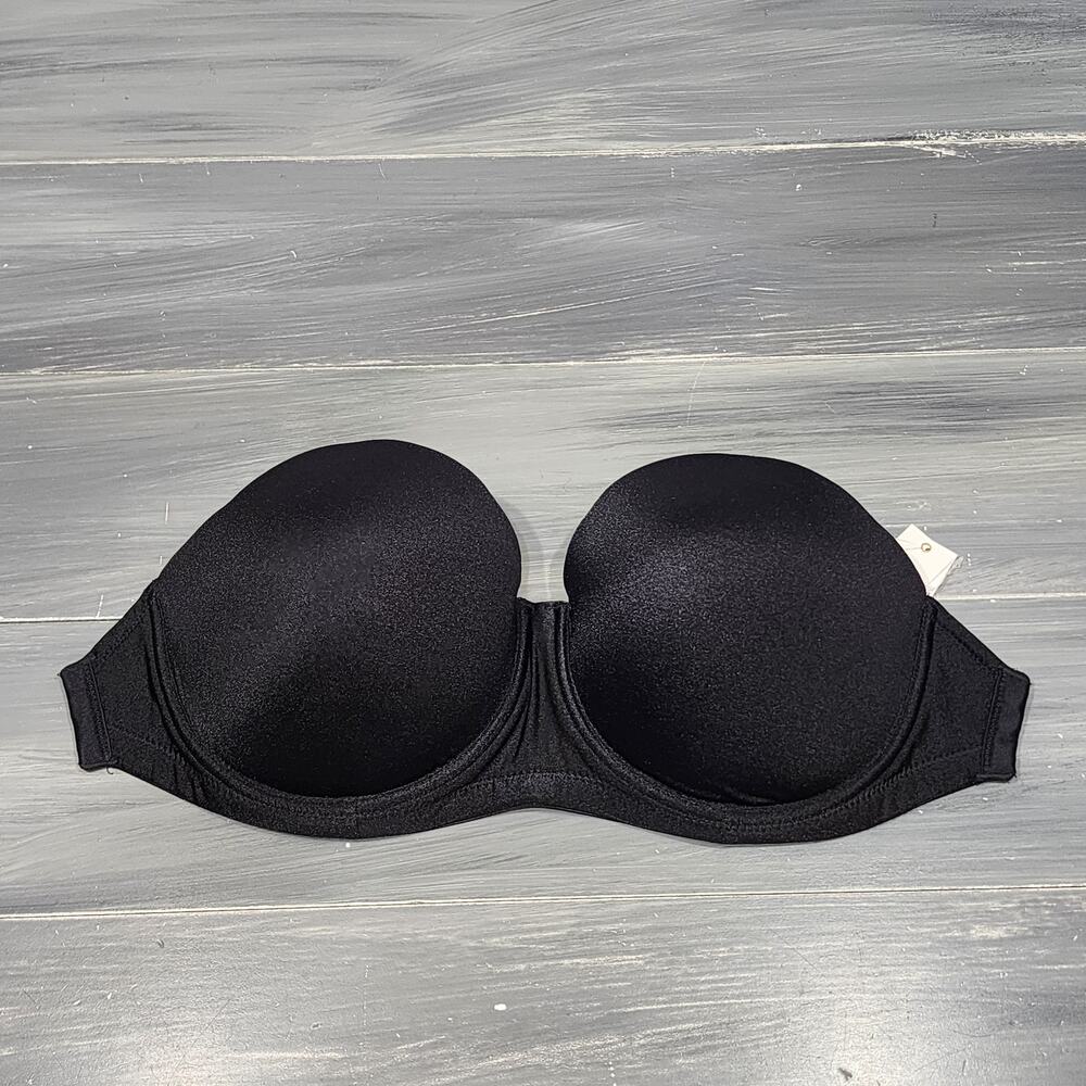The Bra Lab Angelina Contour Cups Interchangeable‎ Side Clasping Size DDD Black